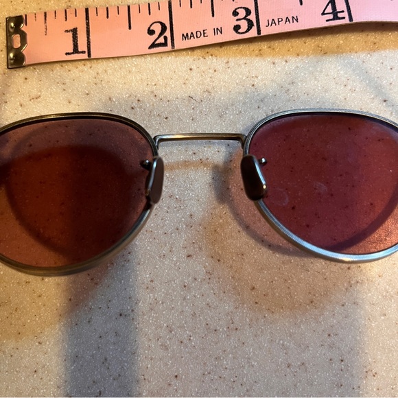 Classic 90s Tortoise Shell Wmn Small Frame Rose Colored Sunglasses Tint Metal - Picture 9 of 16